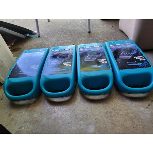 4 Vintage 80s 90s Retro Caboodles Metro Large Oval Travel CASSETTE HOLDERS Cases - Picture 9 of 10